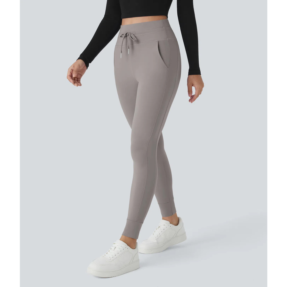 Halara Softlyzero HighWaisted Drawstring Full Len… - image 3